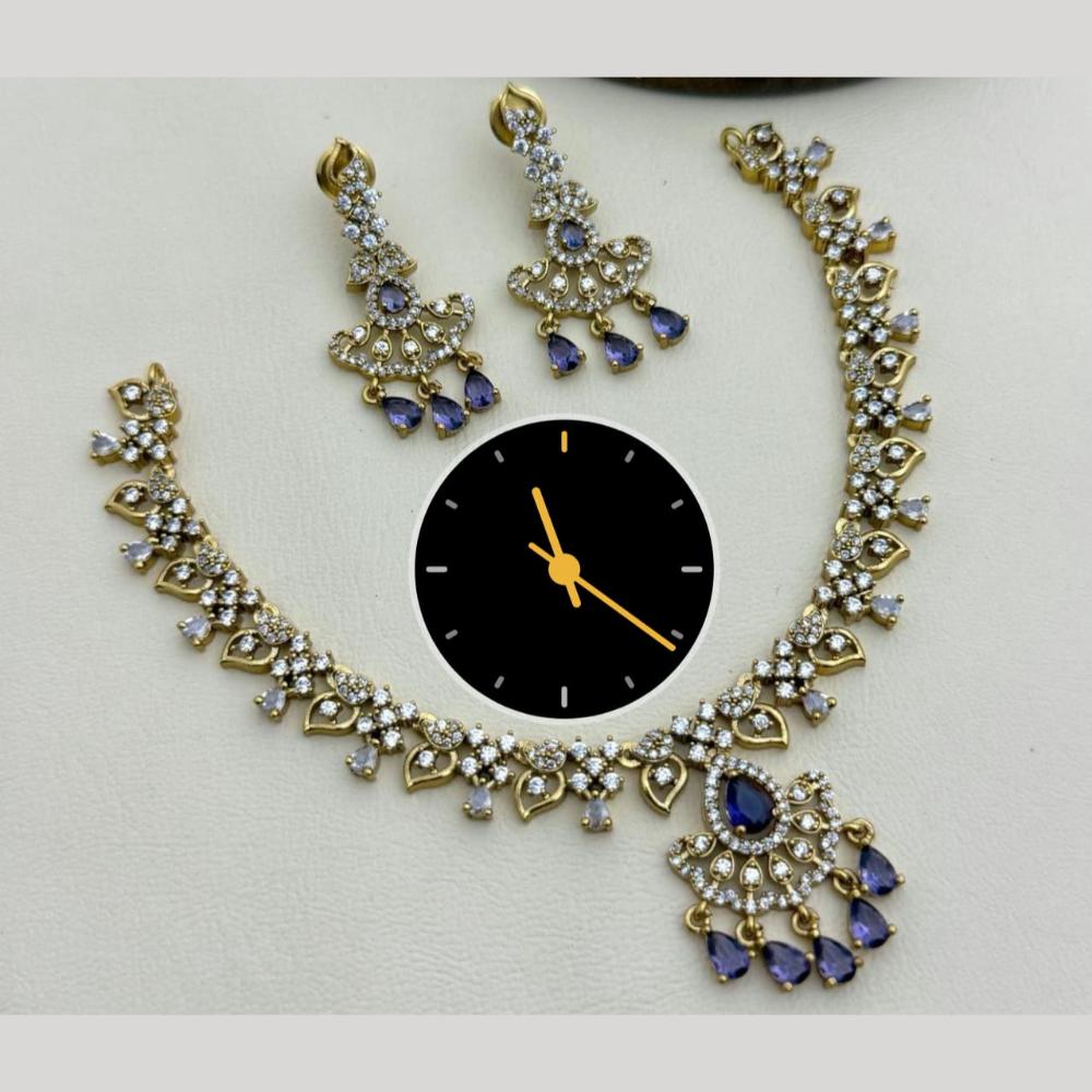 Manisha Jewellery Shimmering Cryatal Stone Necklace Set For Every Occassions