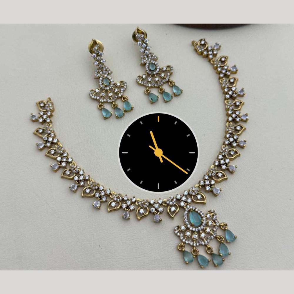 Manisha Jewellery Shimmering Cryatal Stone Necklace Set For Every Occassions