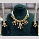 Manisha Jewellery Traditional Pota Stone With Pearl Necklace Set For Festive Wear