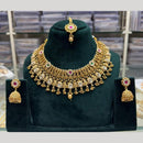 Manisha Jewellery Ethnic Pota Stone Necklace Set With Maangtikka For Wedding & Festive Wear
