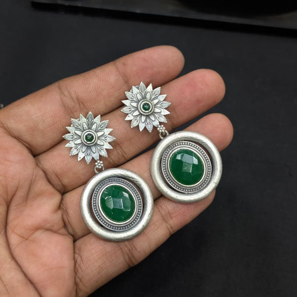 Manisha Jewellery Ethnic Glam Pota Stone Dangler Earrings