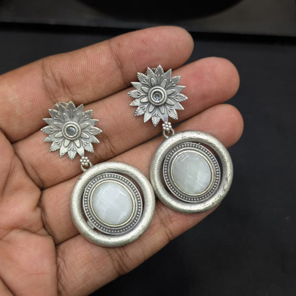 Manisha Jewellery Ethnic Glam Pota Stone Dangler Earrings