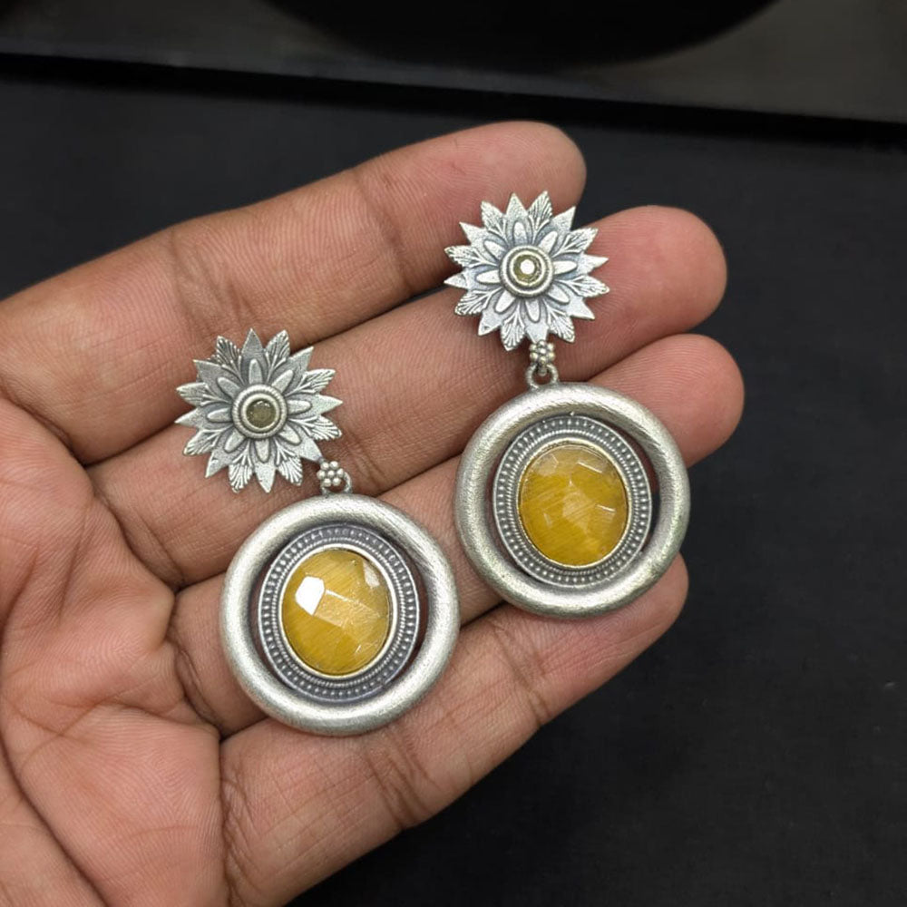 Manisha Jewellery Ethnic Glam Pota Stone Dangler Earrings