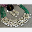 Manisha Jewellery Royal Glow Pota Stone And Pearl Necklace Set