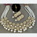 Manisha Jewellery Royal Glow Pota Stone And Pearl Necklace Set