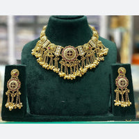 Manisha Jewellery Ethnic Glam Pota Stone Necklace Set