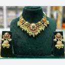Manisha Jewellery Ethnic Glam Pota Stone And Pearl Necklace Set