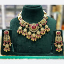 Manisha Jewellery Ethnic Glam Pota Stone And Pearl Necklace Set