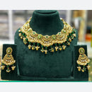 Manisha Jewellery Ethnic Glam Pota Stone And Pearl Necklace Set