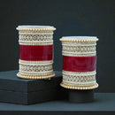 Manisha Jewellery Radiant Kundan And Austrian Stone Acrylic Bangles Set