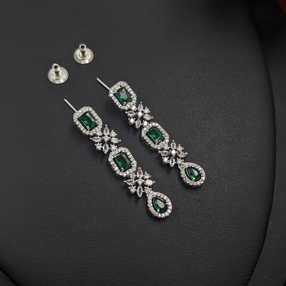 Manisha Jewellery Fancy American Diamond Earrings Perfect for Parties