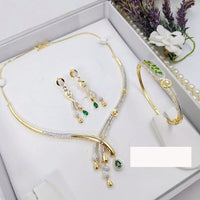 Manisha Jewellery Delicate American Diamont Combo Set 