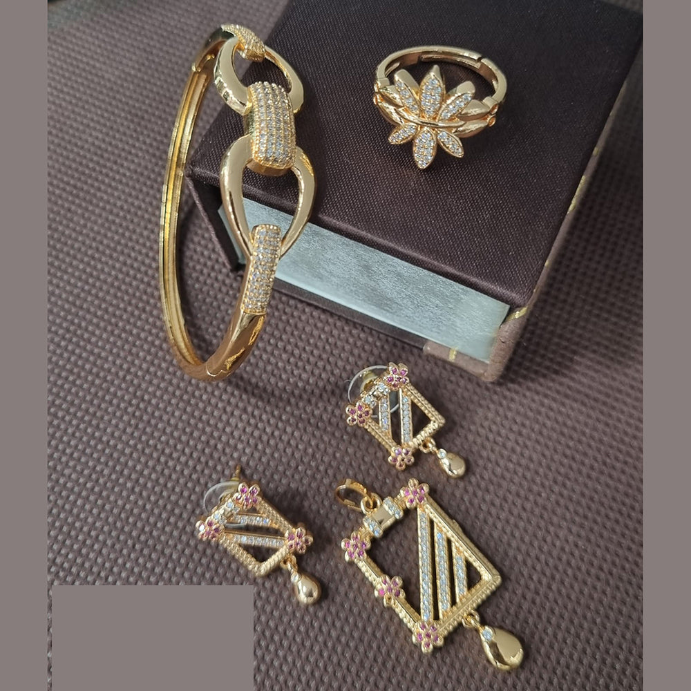 Manisha Jewellery Delicate American Diamont Combo Set