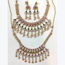 Manisha Jewellery Exclusive Kundan and Pearl Necklace Set with Matching Earrings for Festive Occasions