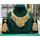 Manisha Jewellery Royal Pota Stone and Beads Necklace Set with Matching Earrings