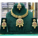 Manisha Jewellery Royal Pota Stone and Beads Necklace Set with Matching Earrings