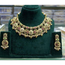 Manisha Jewellery Royal Pota Stone and Beads Necklace Set with Matching Earrings