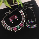 Manisha Jewellery Classic Crystal Stone And Pearl Necklace Combo Set