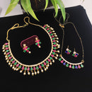 Manisha Jewellery Classic Crystal Stone And Pearl Necklace Combo Set