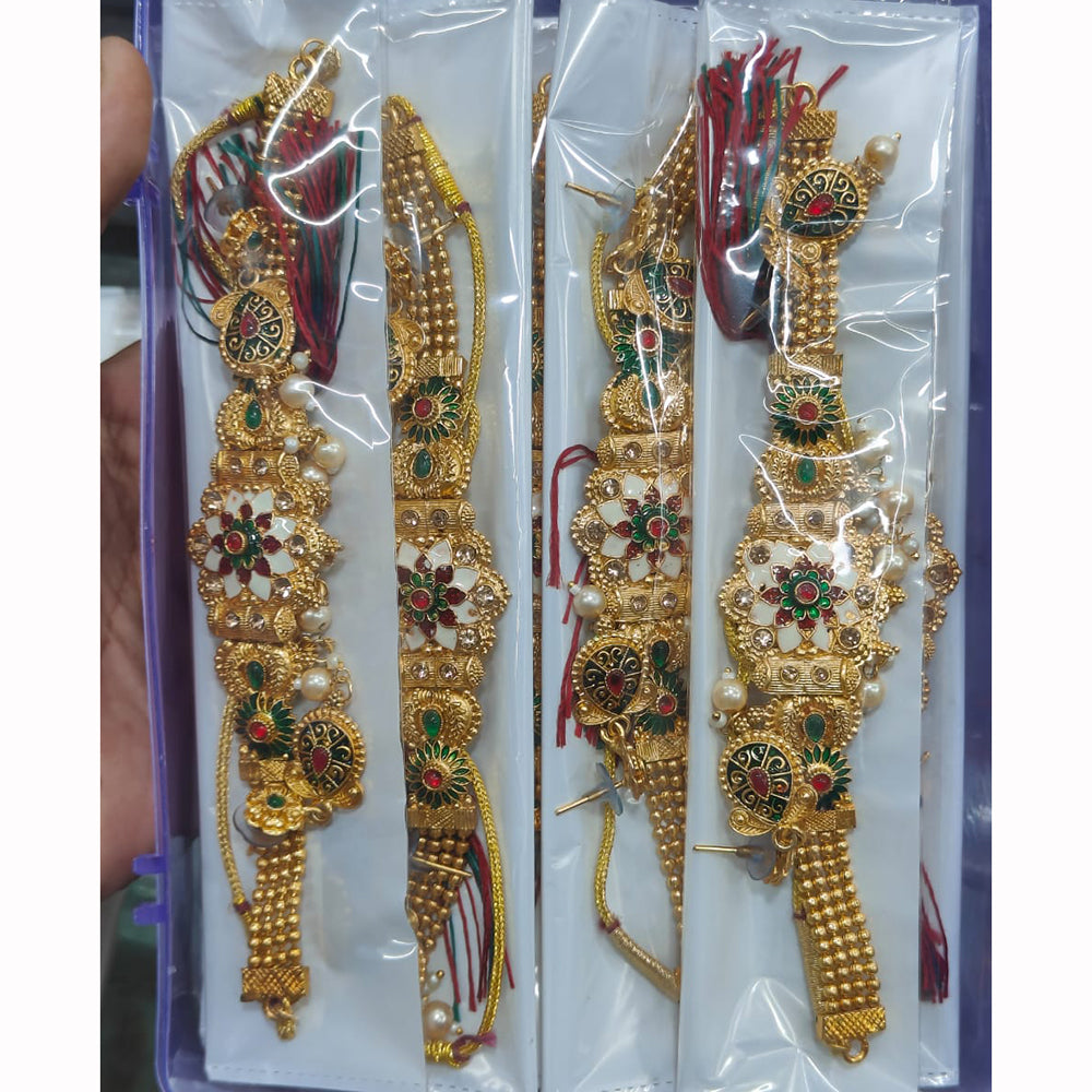 Manisha Jewellery Elegant Pota Stone And Pearl Necklace Set (One Piece Only)