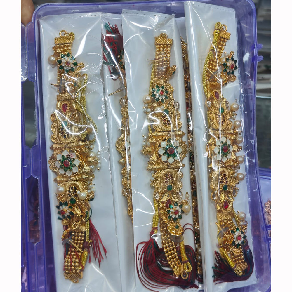 Manisha Jewellery Elegant Pota Stone And Pearl Necklace Set (One Piece Only)