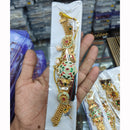 Manisha Jewellery Elegant Pota Stone And Meenakari Necklace Set (One Piece Only)