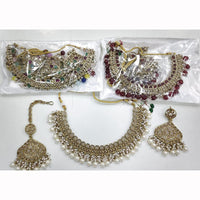 Manisha Jewellery Royal Glam Crystal Stone And Pearl Necklace Set