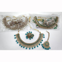 Manisha Jewellery Royal Glam Crystal Stone And Pearl Necklace Set