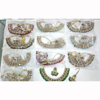 Manisha Jewellery Royal Glam Crystal Stone And Pearl Necklace Set