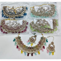 Manisha Jewellery Royal Glam Crystal Stone And Pearl Necklace Set