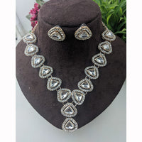 Manisha Jewellery Royal Austrian And Kundan Stone Necklace Set