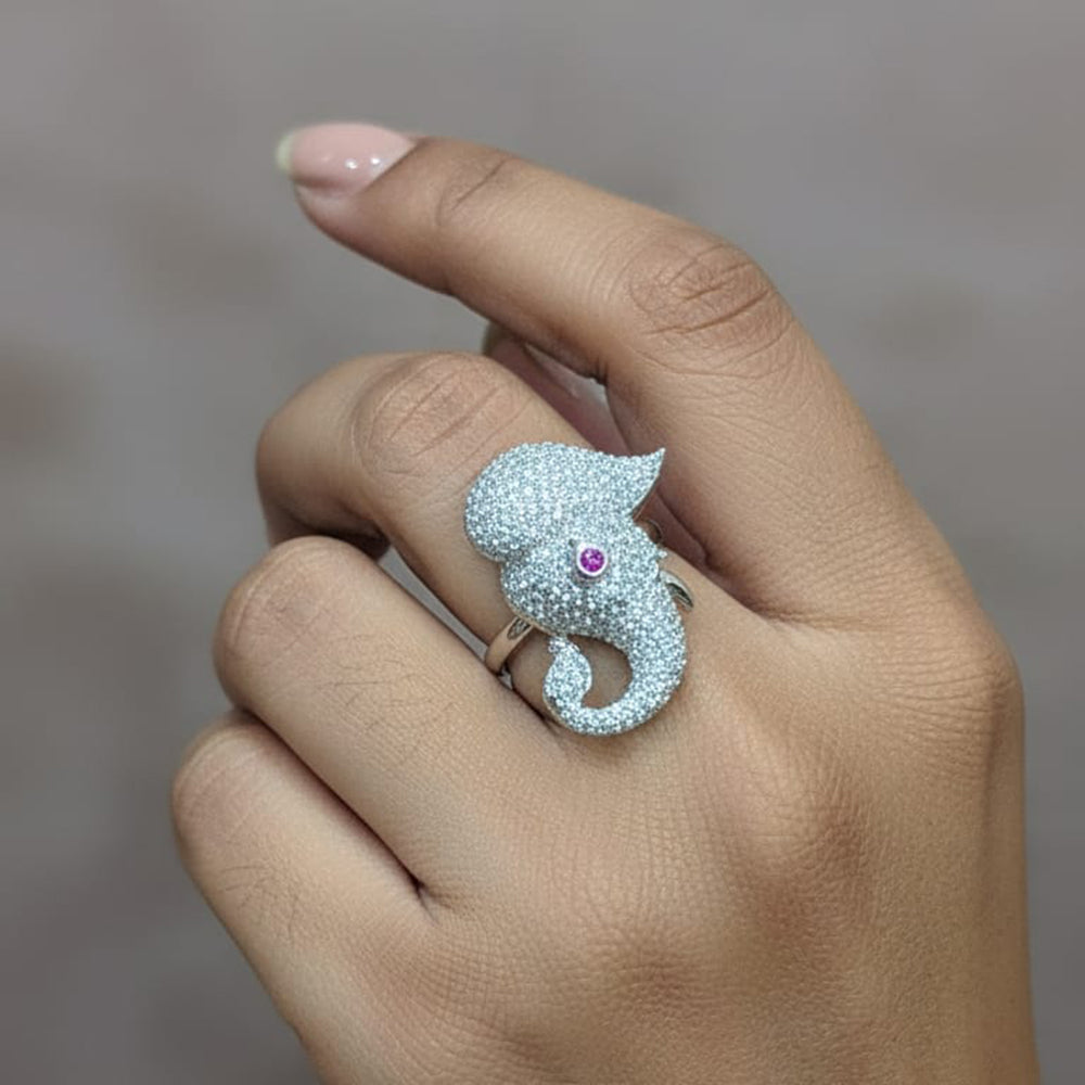 Manisha Jewellery Stylish Austrian Ring Shine Bright With Effortless Grace