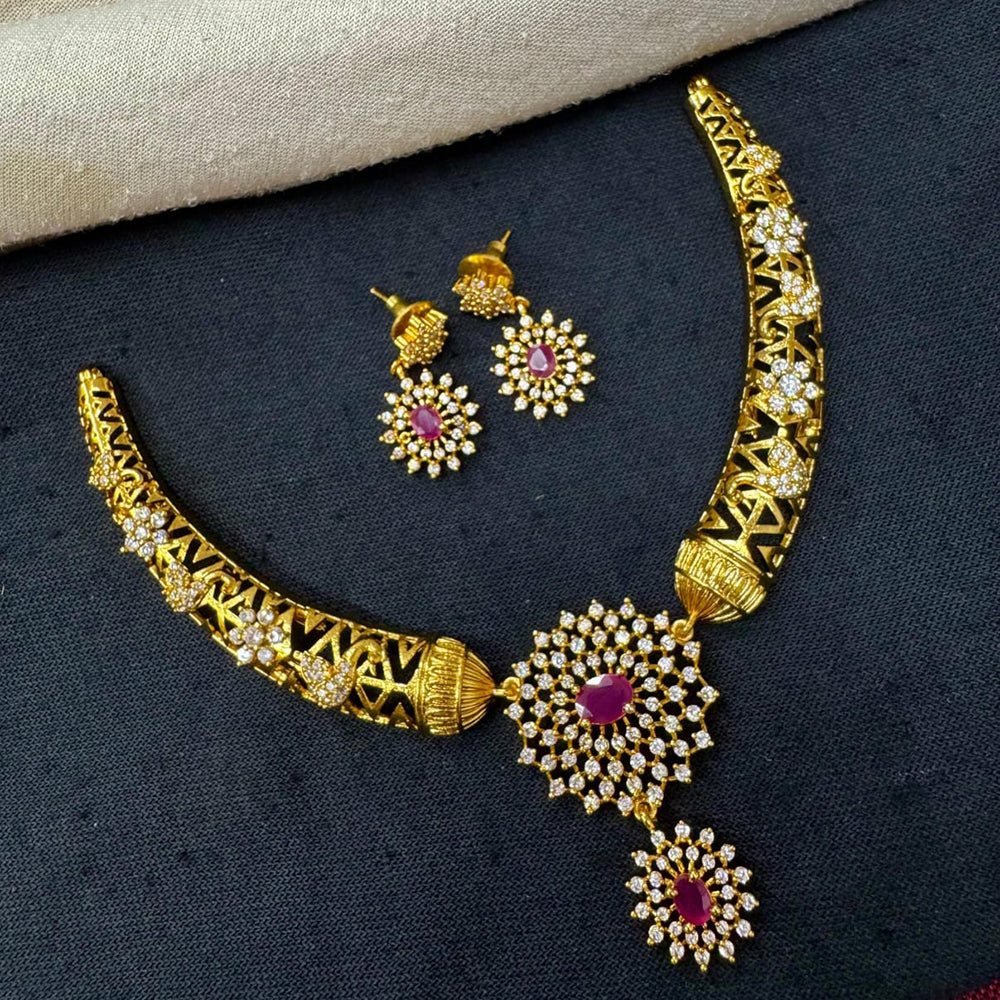 Manisha Jewellery Premium Crystal And Austrian Stone Necklace Set