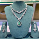 Manisha Jewellery Designer American Diamond Necklace Set