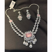 Manisha Jewellery Designer American Diamond Necklace Set