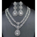 Manisha Jewellery Designer American Diamond Necklace Set