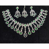Manisha Jewellery Designer American Diamond Necklace Set