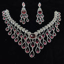 Manisha Jewellery Designer American Diamond Necklace Set
