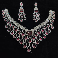Manisha Jewellery Designer American Diamond Necklace Set