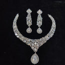 Manisha Jewellery Designer American Diamond Necklace Set