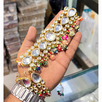 Manisha Jewellery Heritage Kundan Stone And Pearl Choker Necklace Set