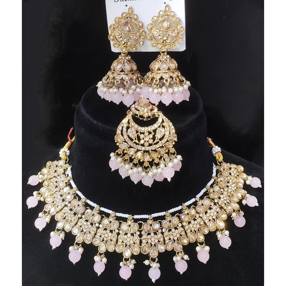Manisha Jewellery Luxury Crystal Pearl And Beads Occasion Necklace Set