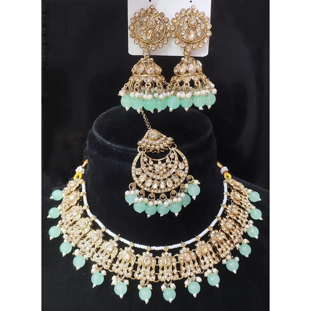 Manisha Jewellery Luxury Crystal Pearl And Beads Occasion Necklace Set