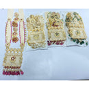 Manisha Jewellery Traditional Pota Stone And Pearl Meenakari Long Necklace Set