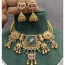 Manisha Jewellery Traditional Pota Stone Pearl Choker Necklace Set