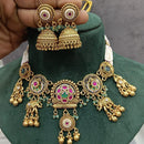 Manisha Jewellery Traditional Pota Stone Pearl Choker Necklace Set