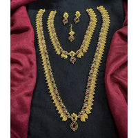 Manisha Jewellery Designer Austrian Stone Beads Dual Necklace Set