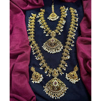 Manisha Jewellery Designer Austrian Stone Beads Dual Necklace Set