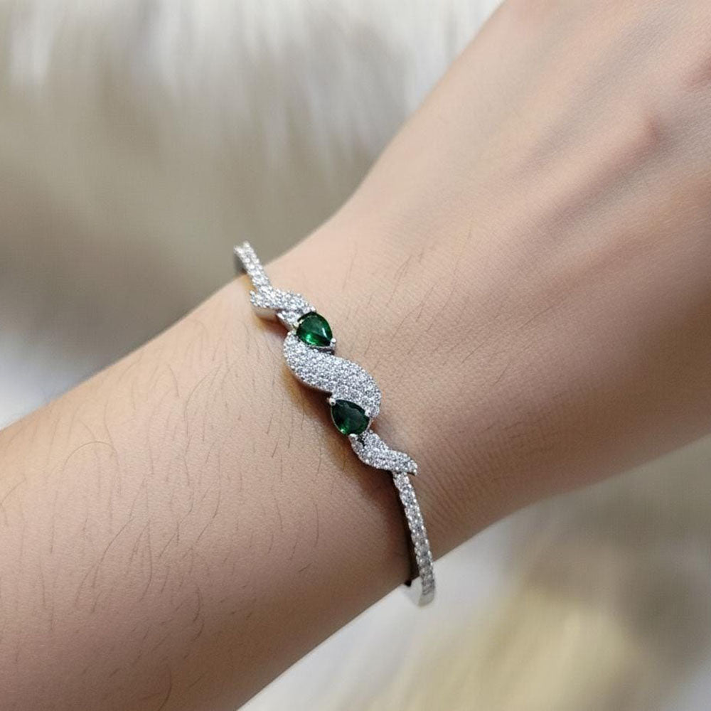 Manisha Jewellery Royal Crystal And Austrian Stone Embellished Bracelet