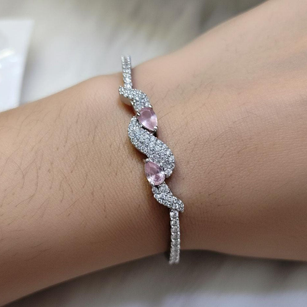 Manisha Jewellery Royal Crystal And Austrian Stone Embellished Bracelet